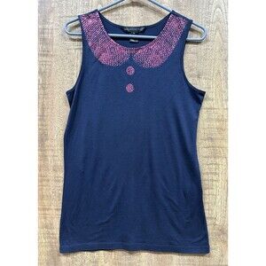 Marc by Marc Jacobs women size M navy sleeveless top